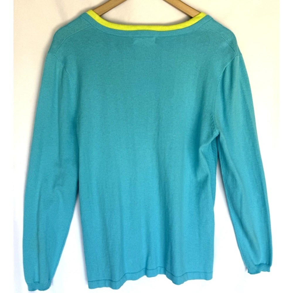 Lot 2 Fresh Produce Womens V Neck Tunic Sweater Size L Casual Comfort Lightweigh - Picture 7 of 16